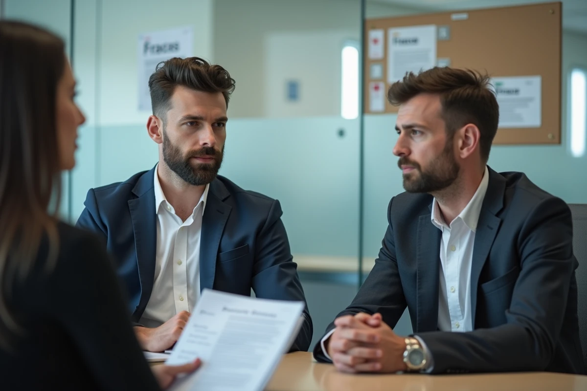 Homme en entretien avec un conseiller Pôle Emploi pour comprendre ses droits rechargeables et l'indemnisation chômage