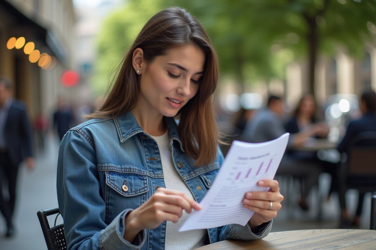 Jeune femme examinant un lingot d