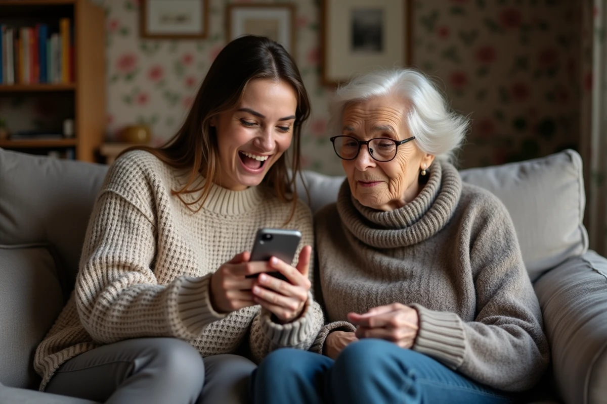 Jeune femme montrant l